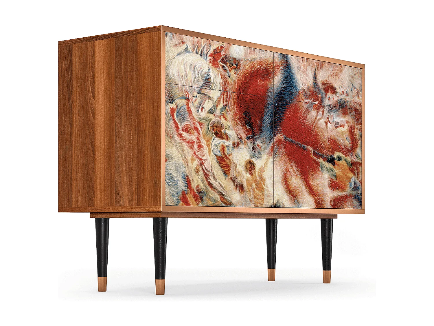 Credenza - 115x85x48 cm - BS4 - The City Rises, Noce