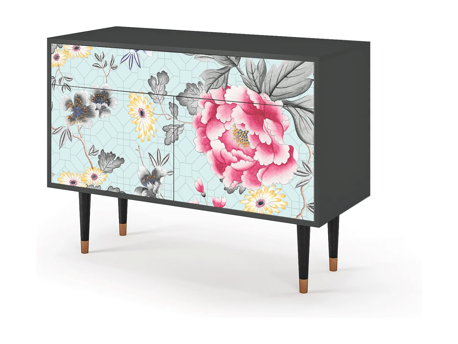 Kredens - 115x85x48 cm - BS4 - Sky Garden, Antracyt