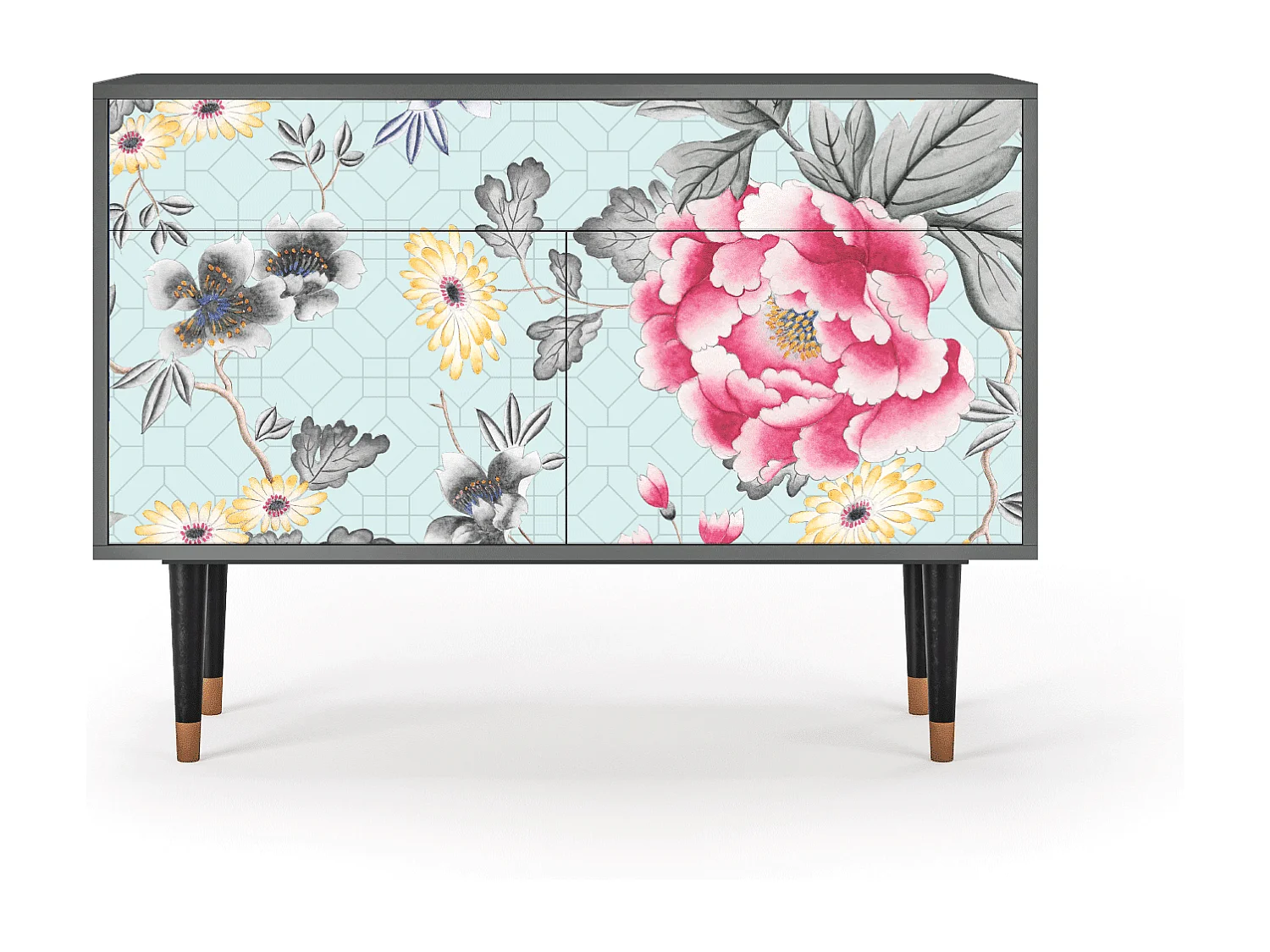 Kredens - 115x85x48 cm - BS4 - Sky Garden, Antracyt