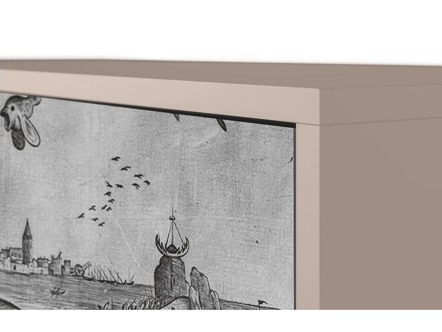 Buffet - 115х84х41 cm - S3 - Big Fish Eat Little, Latte