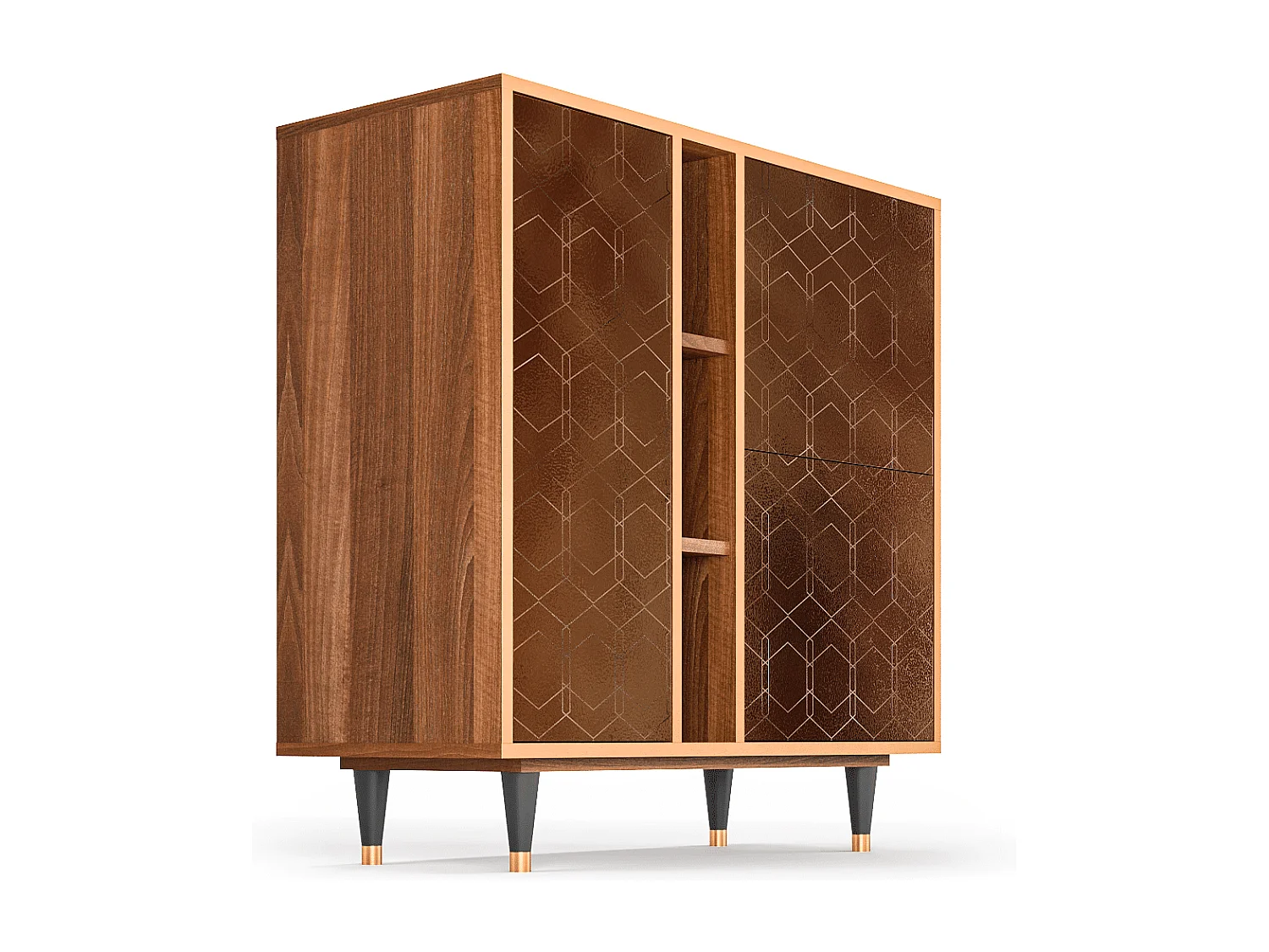 Buffet - 94х96х41 cm - BS5 - Chocolate Bar, Noyer