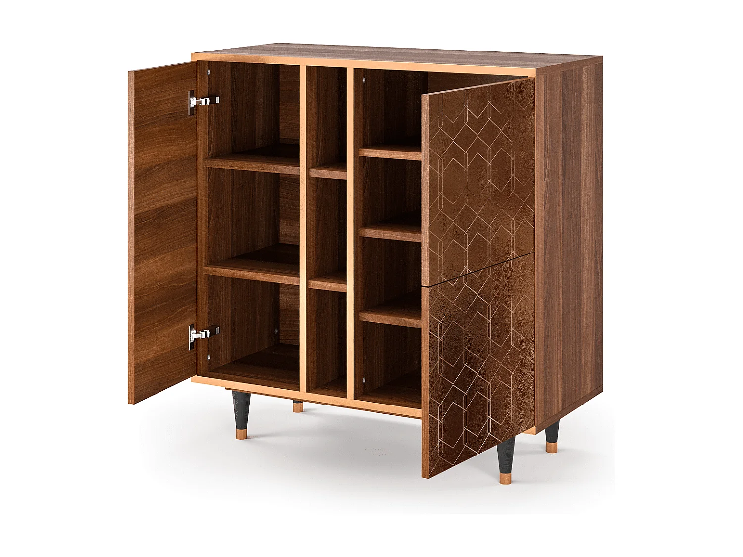 Buffet - 94х96х41 cm - BS5 - Chocolate Bar, Noyer