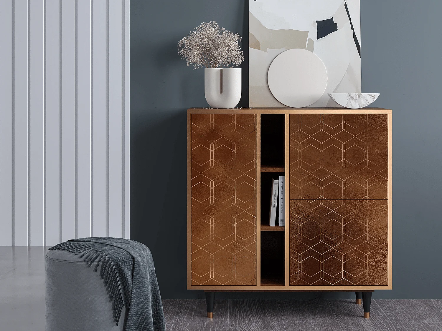 Buffet - 94х96х41 cm - BS5 - Chocolate Bar, Noyer