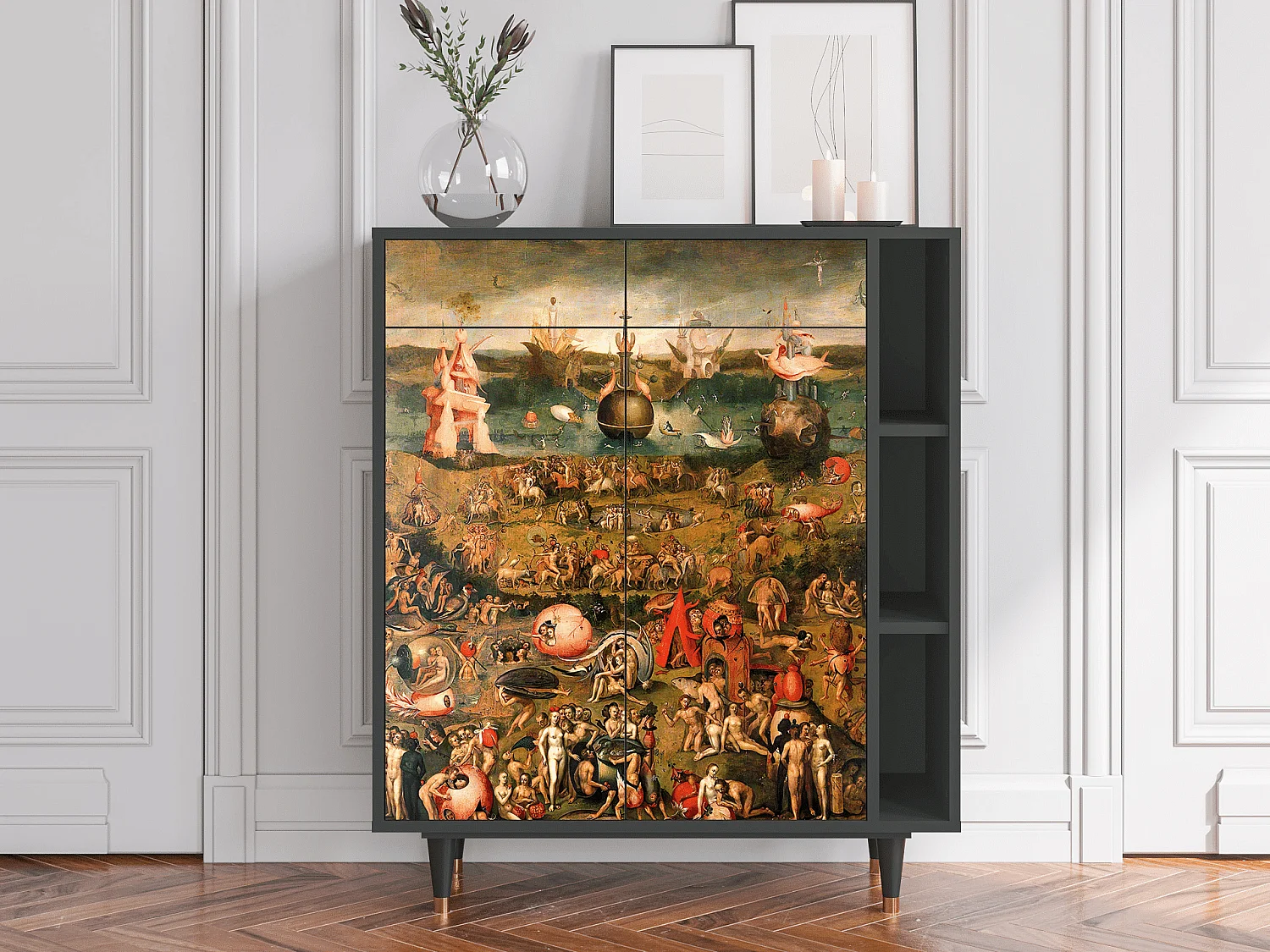 Credenza - 96х110х41 cm - BS6 - Garden of Delights , Antracite