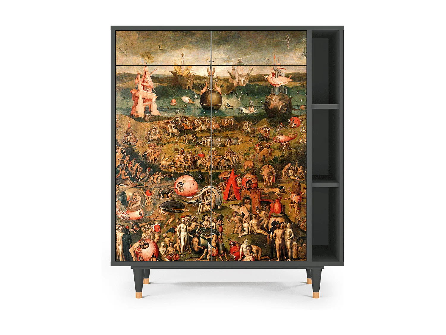 Credenza - 96х110х41 cm - BS6 - Garden of Delights , Antracite