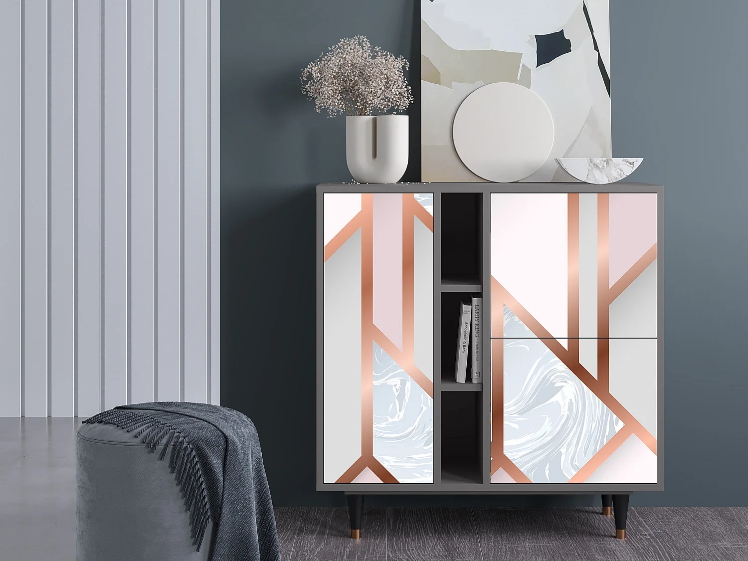 Buffet - 94х96х41 cm - BS5 - Champagne Story, Gris