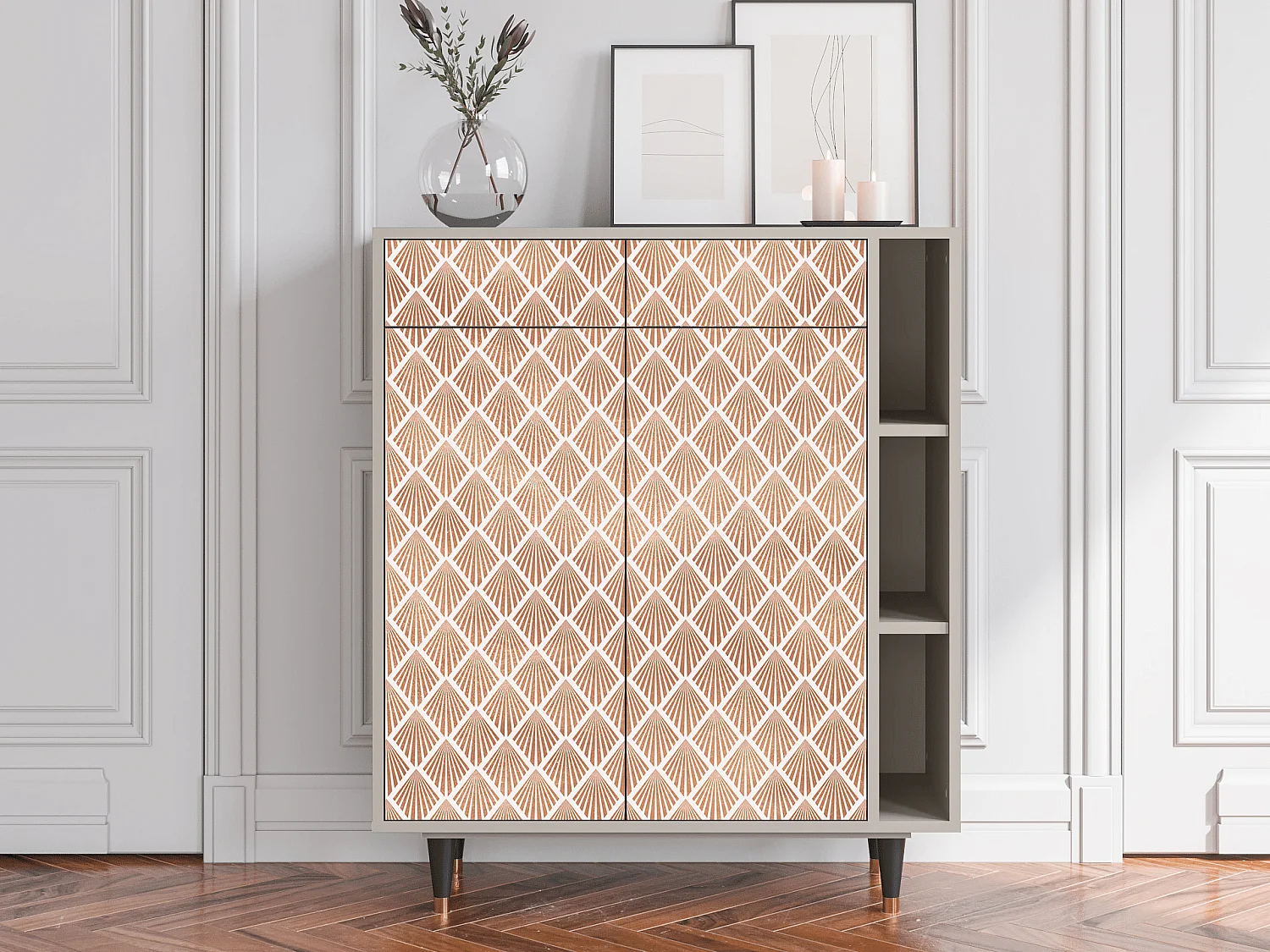Credenza - 96х110х41 cm - BS6 - Pastel Sunrise, Sabbia
