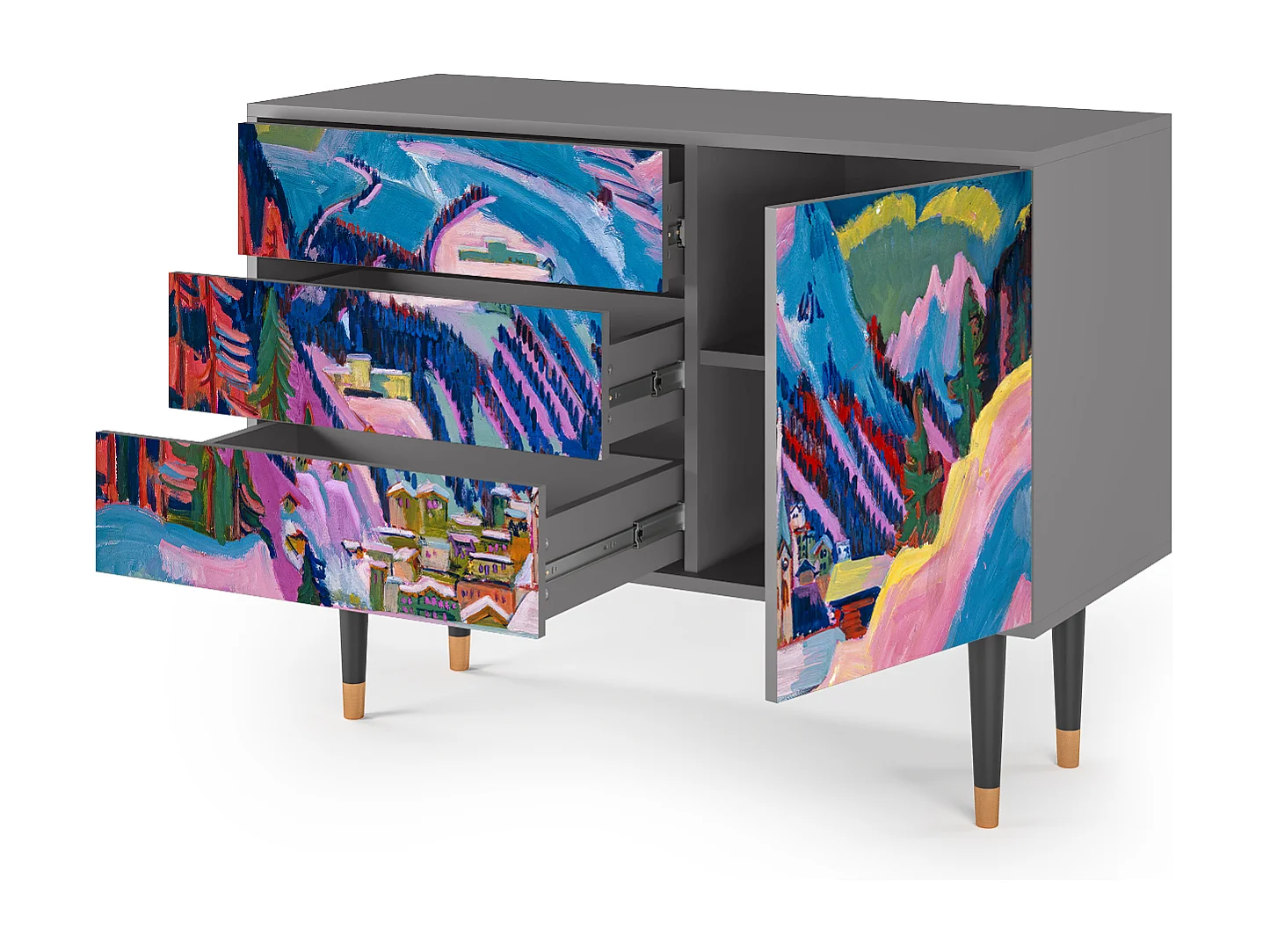 Credenza - 115х84х41 cm - S3 - Malyavan, Grigio