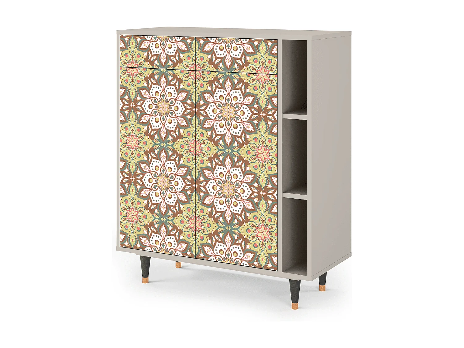 Kredens - 96х110х41 cm - BS6 - Chinese Tea, Piaskowy