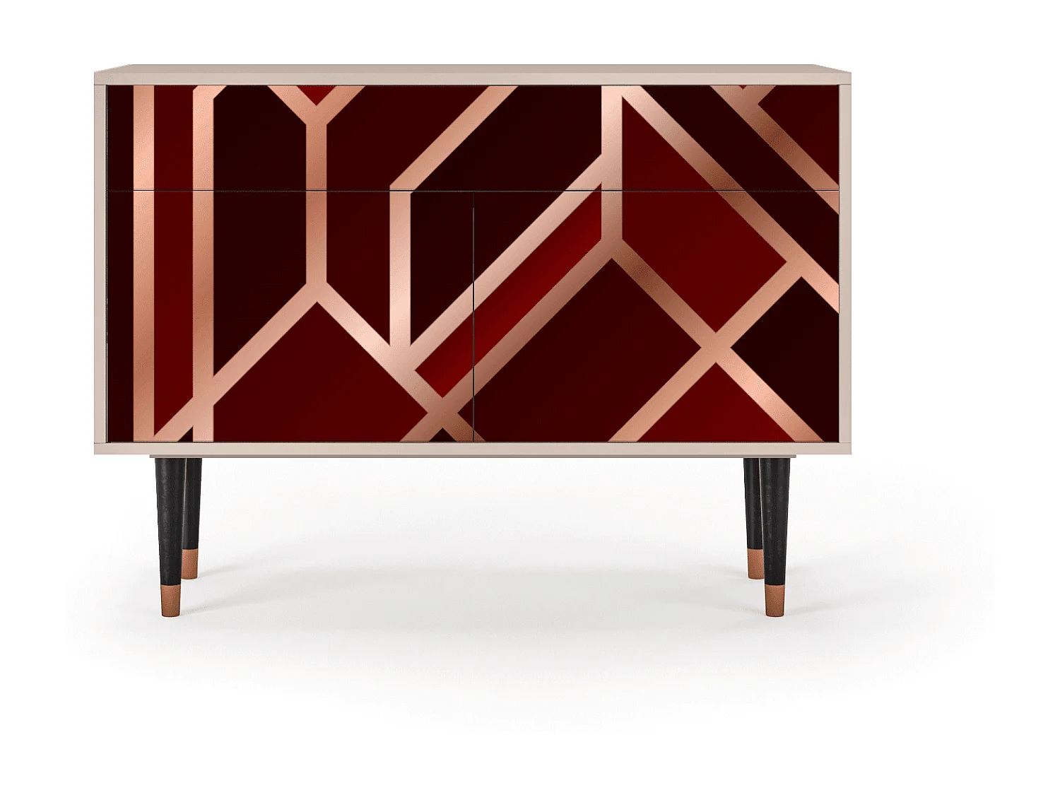 Credenza - 115x85x48 cm - BS4 - Velvet 1920's, Latte