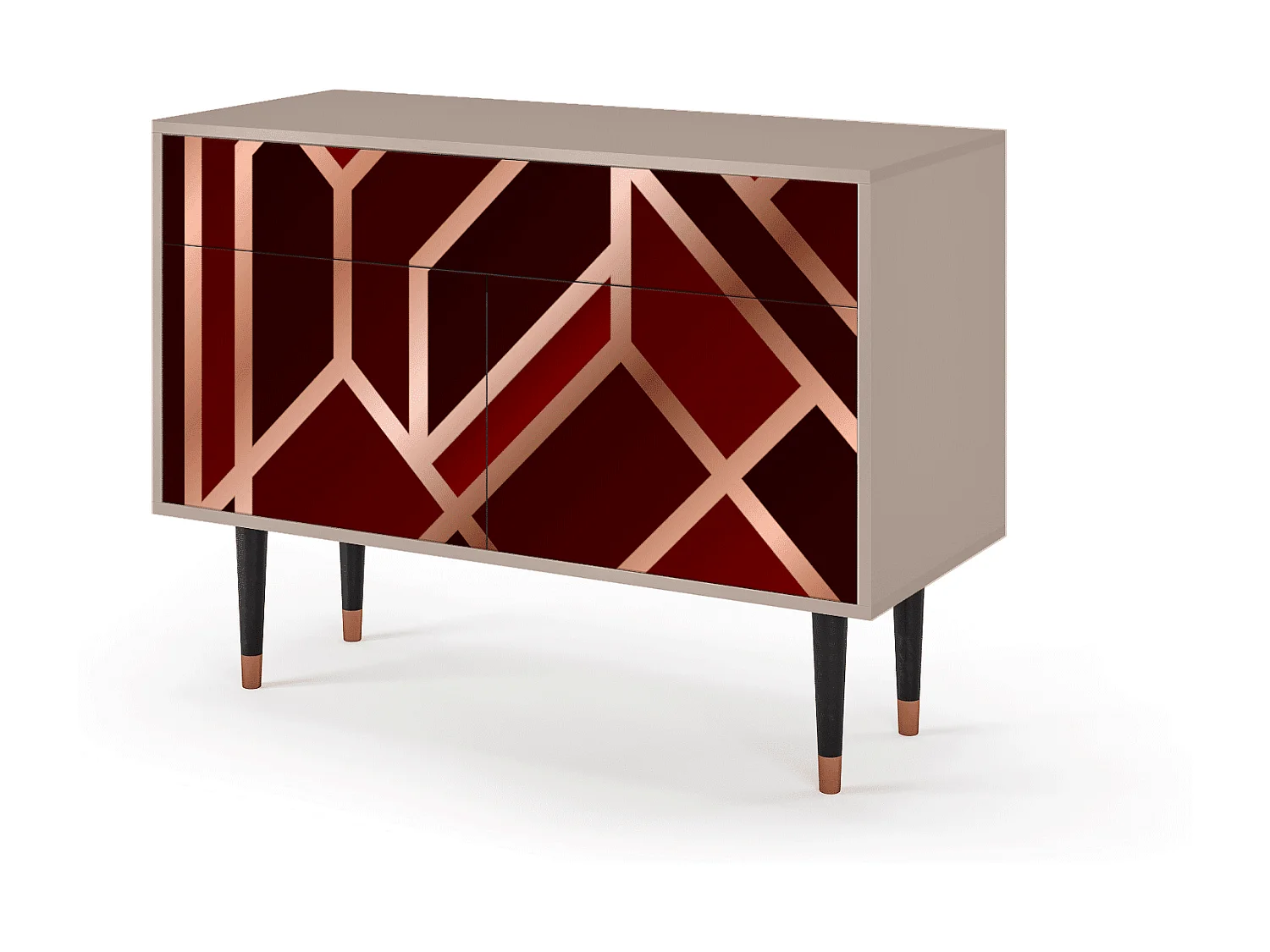 Credenza - 115x85x48 cm - BS4 - Velvet 1920's, Latte