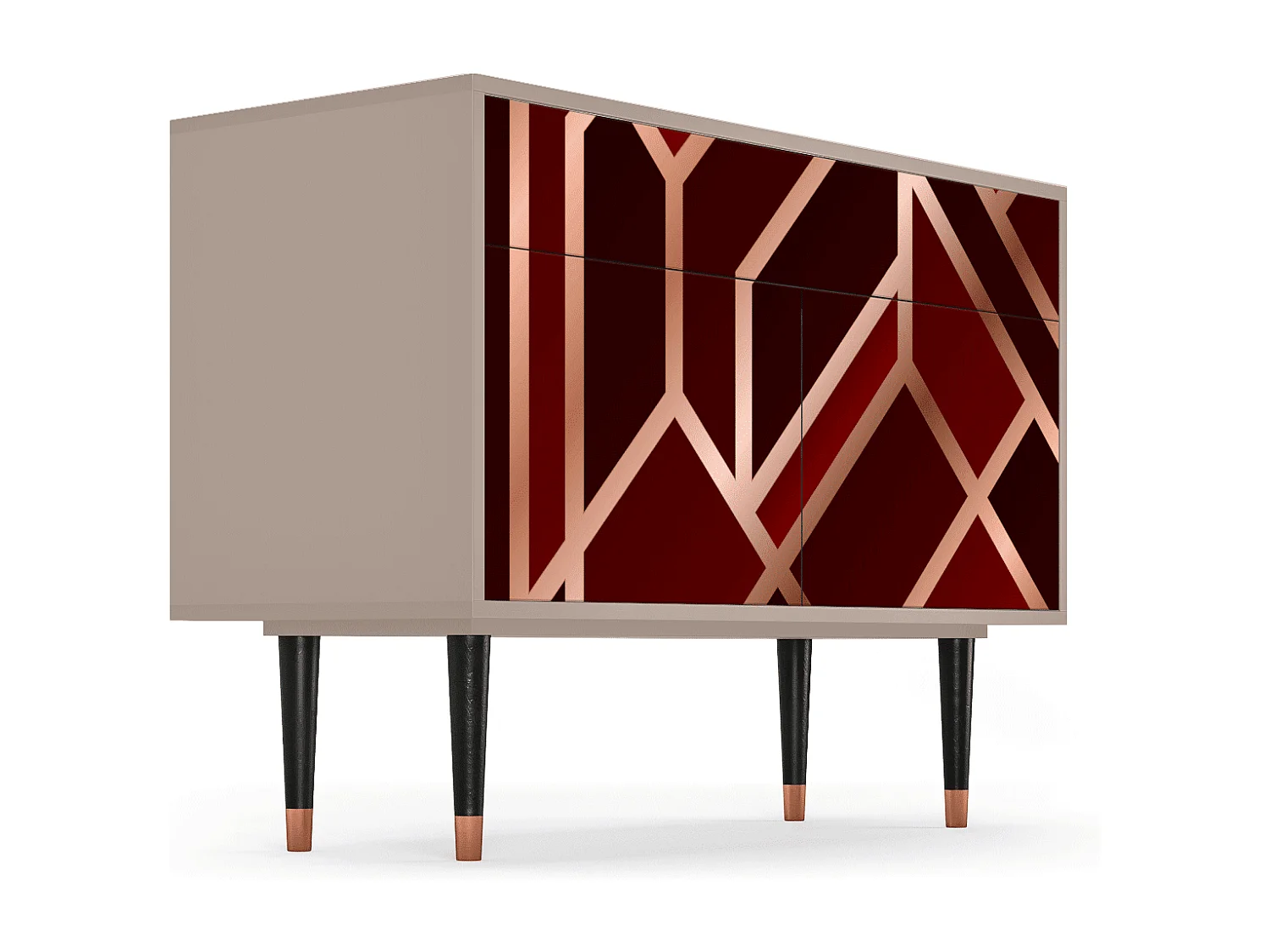 Credenza - 115x85x48 cm - BS4 - Velvet 1920's, Latte