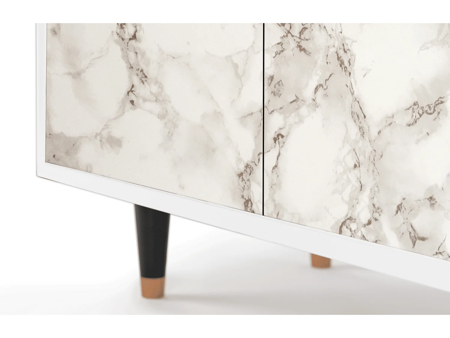 Sideboard - 94x96x48 cm - BS3 - Milk Marble, Weiß