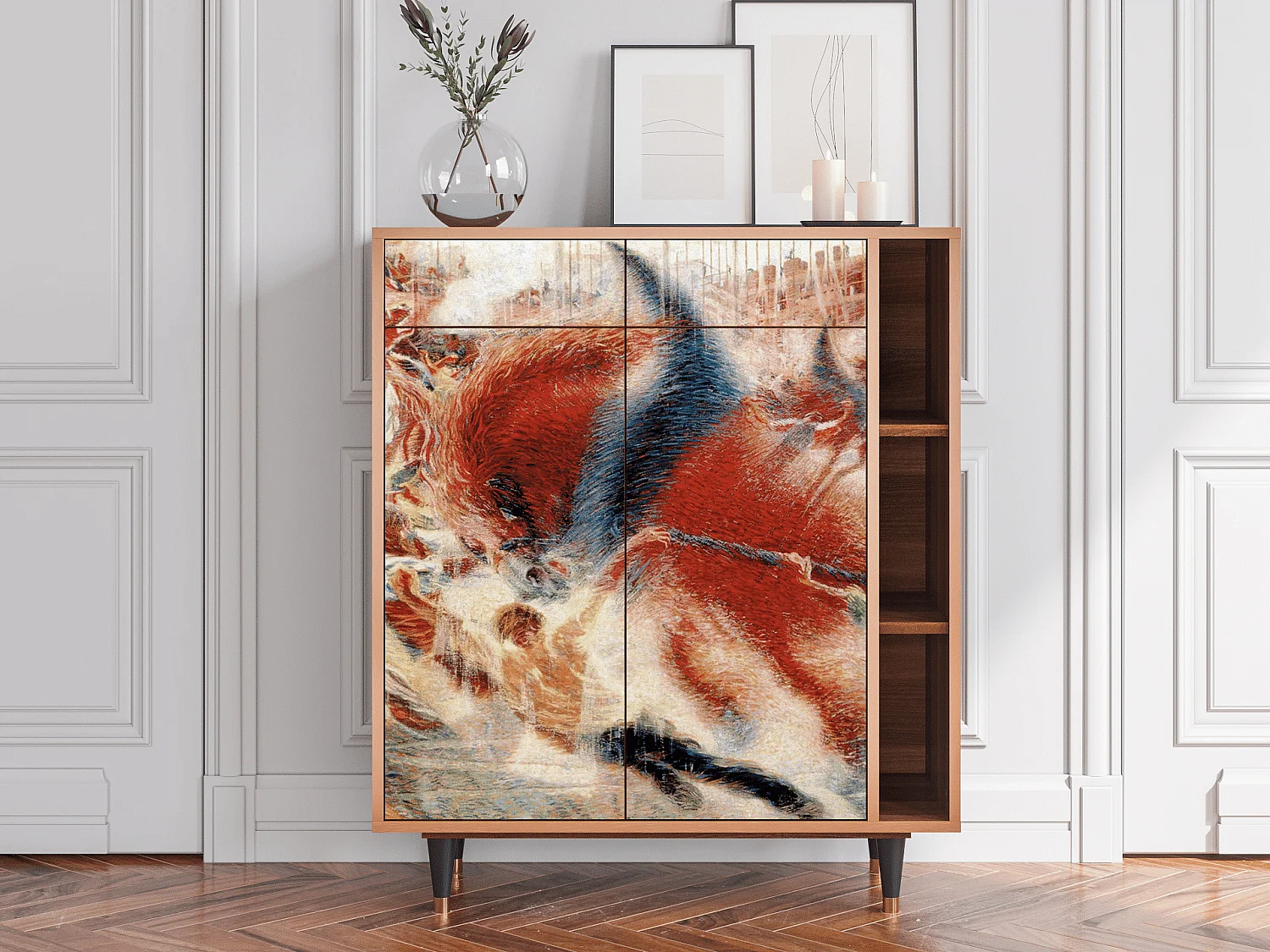 Credenza - 96х110х41 cm - BS6 - The City Rises, Noce