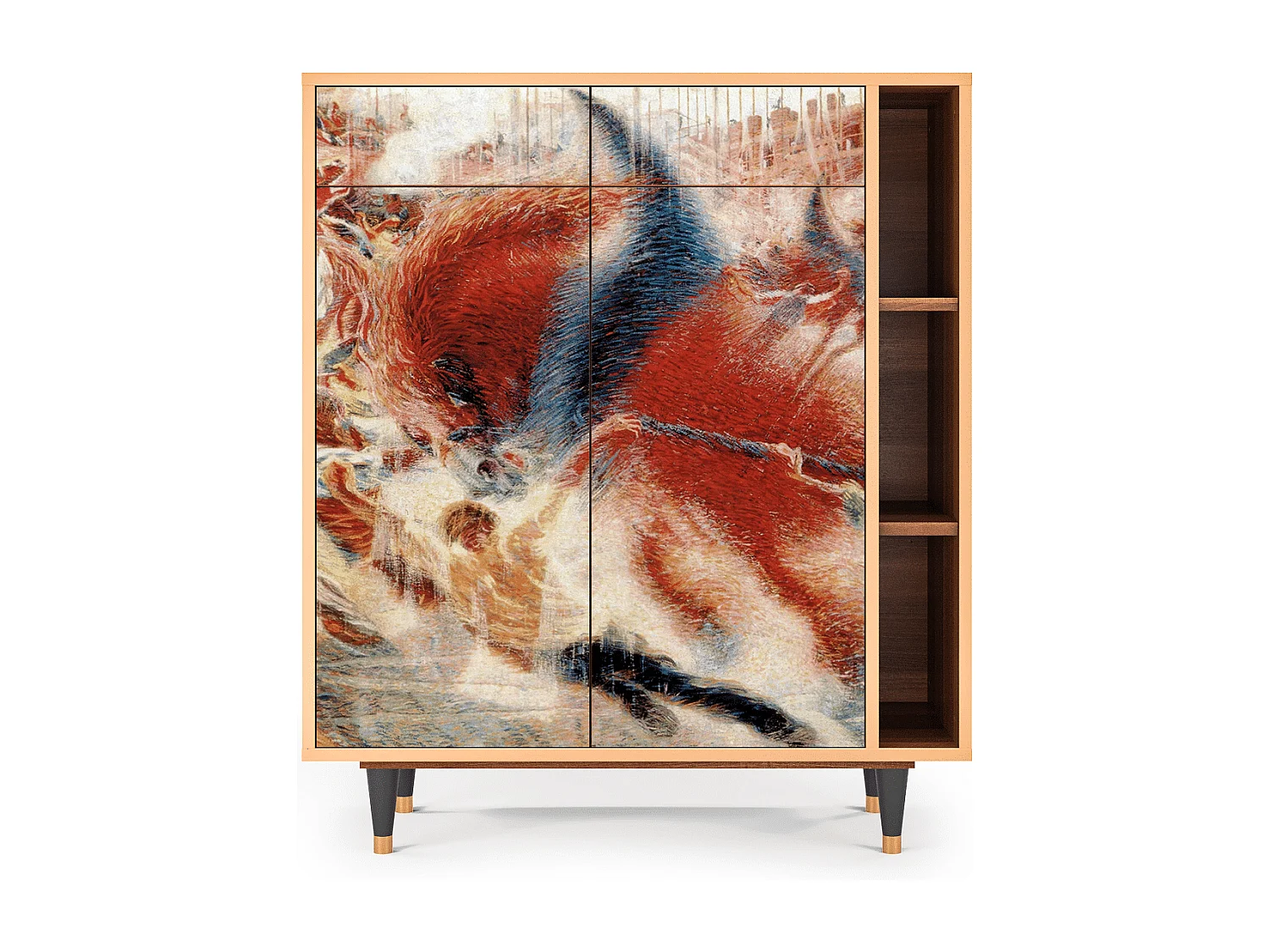 Credenza - 96х110х41 cm - BS6 - The City Rises, Noce
