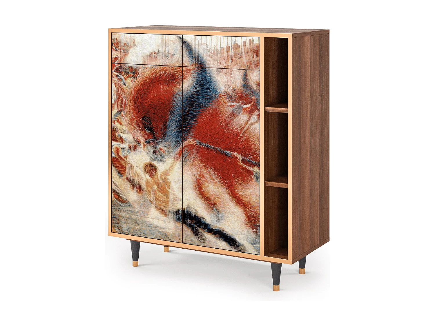 Credenza - 96х110х41 cm - BS6 - The City Rises, Noce