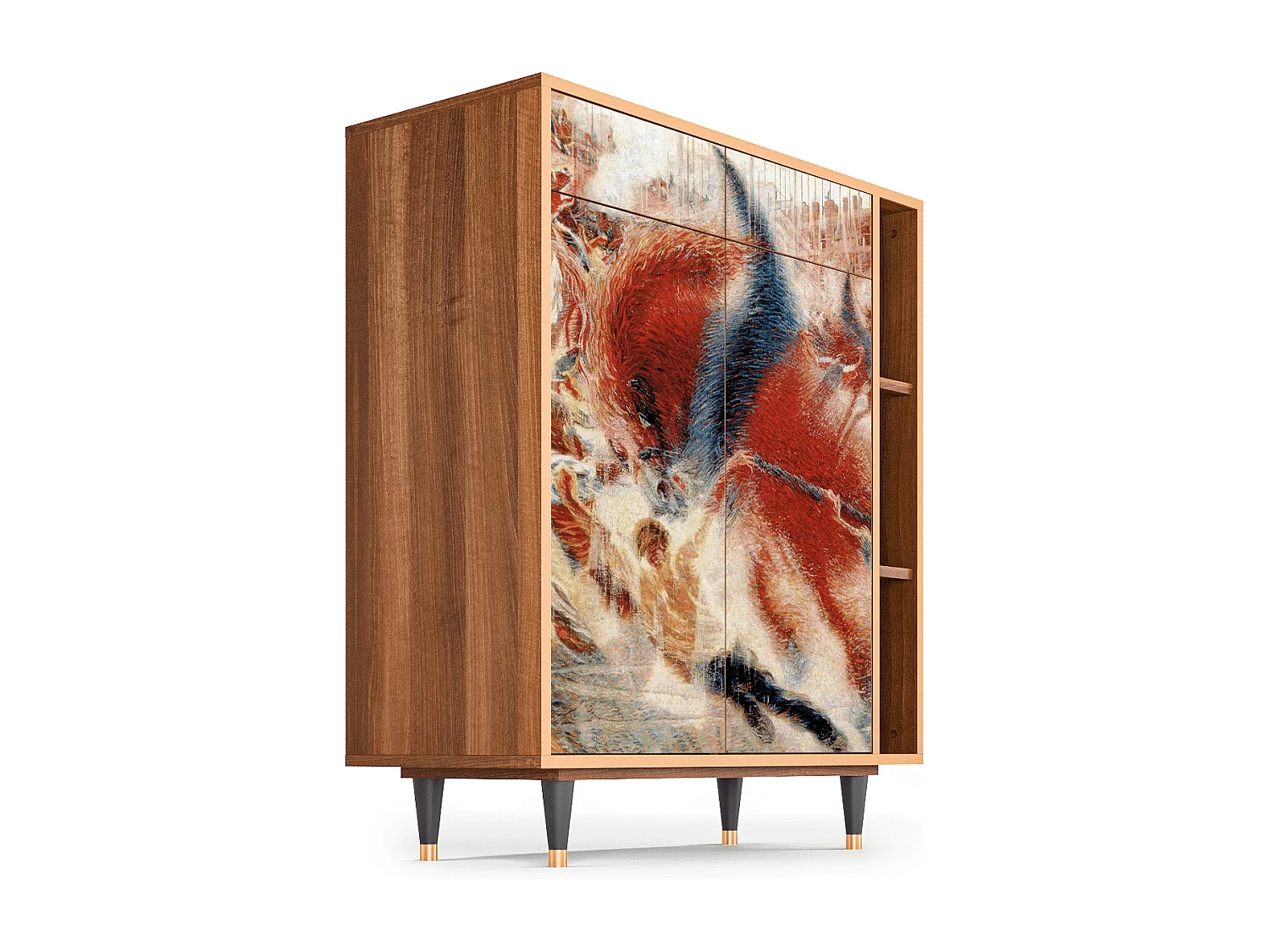 Credenza - 96х110х41 cm - BS6 - The City Rises, Noce