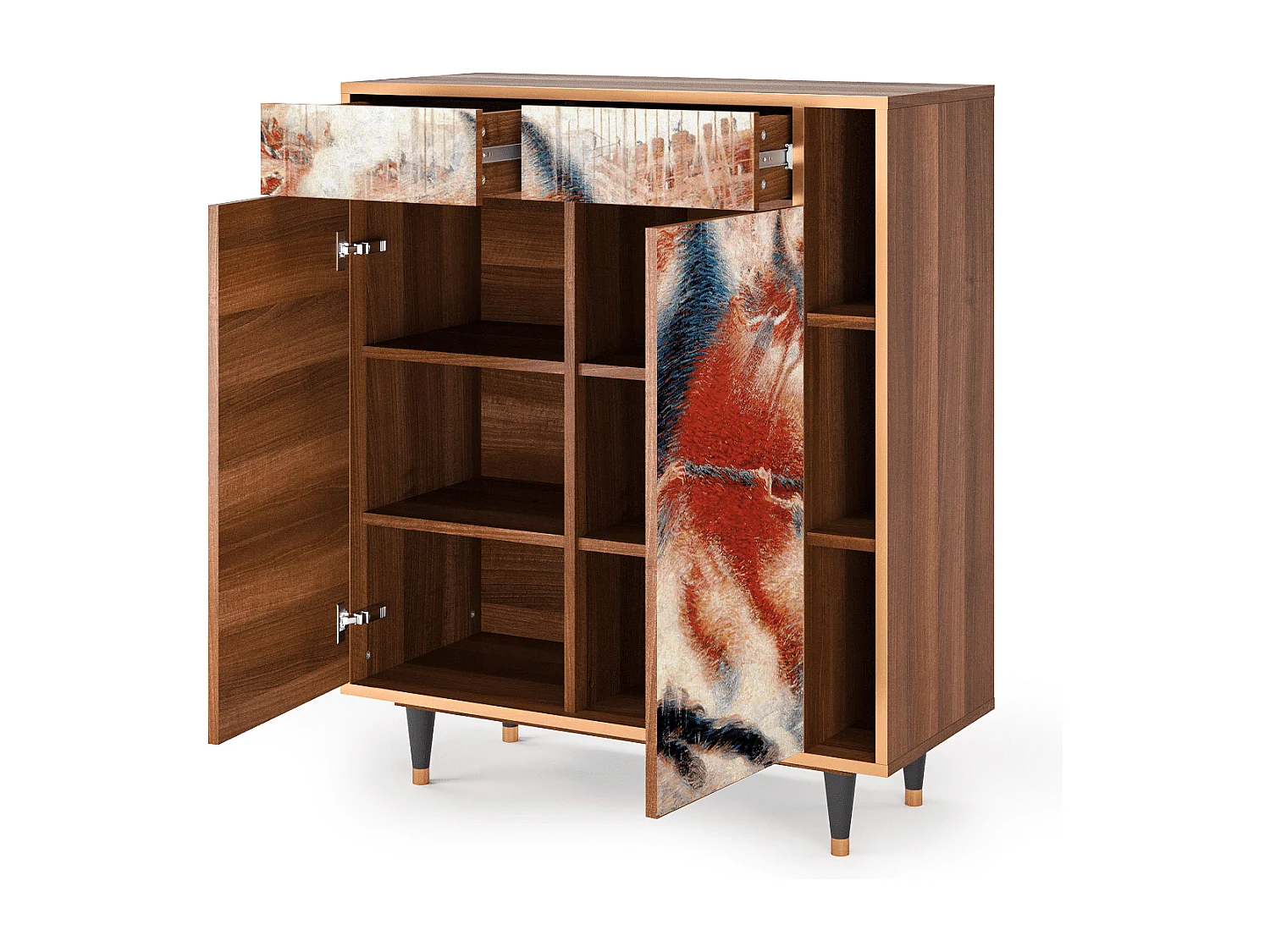 Credenza - 96х110х41 cm - BS6 - The City Rises, Noce