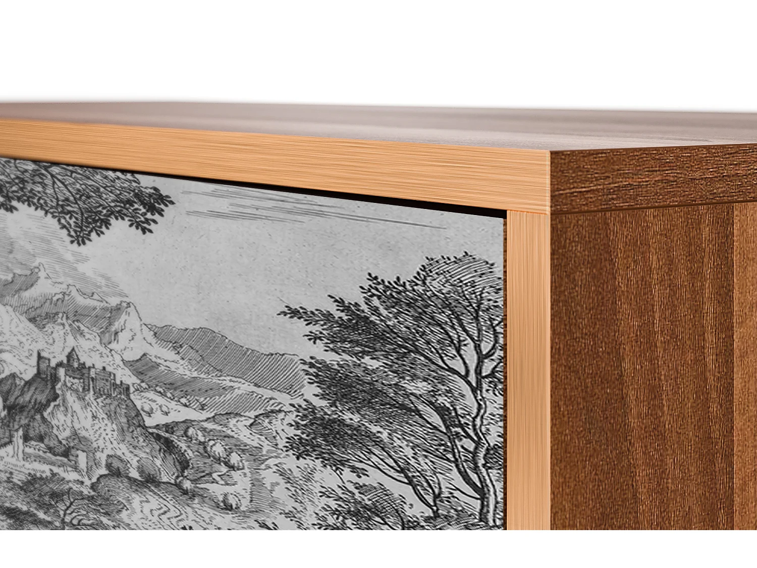 Aparador - 115х84х41 cm - S3 - Milites Requiescentes, Nogueira