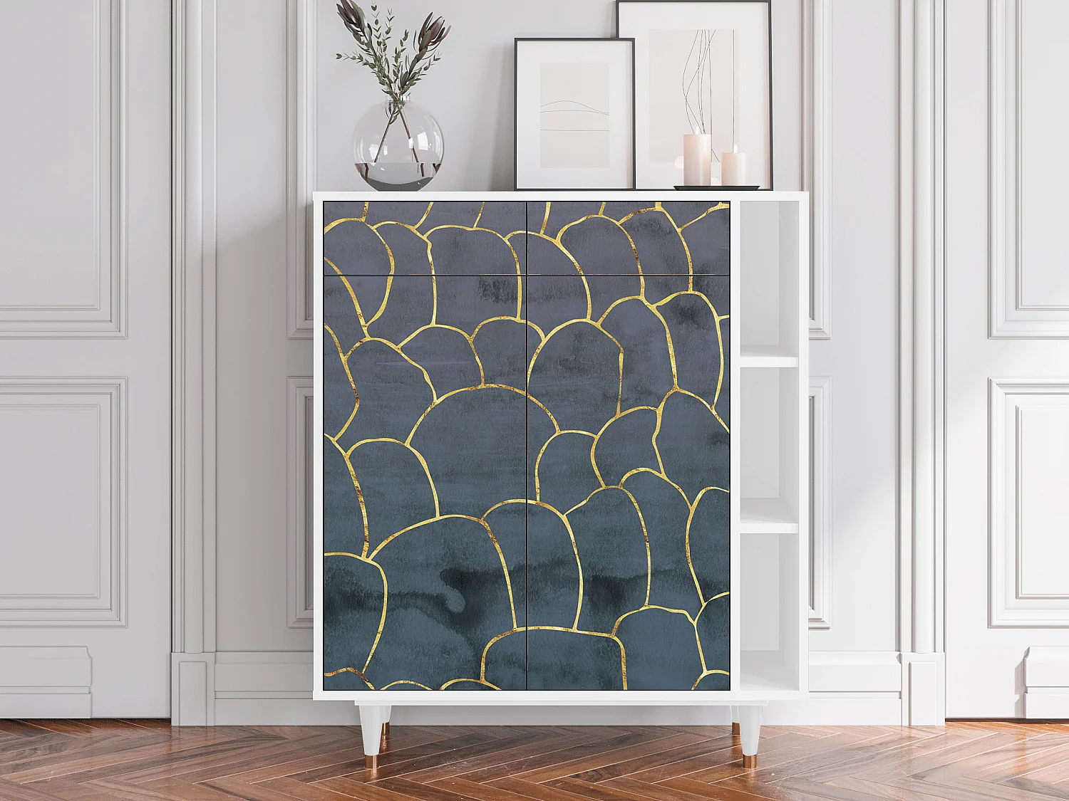 Buffet - 96х110х41 cm - BS6 - Blue Lagoon, Blanc