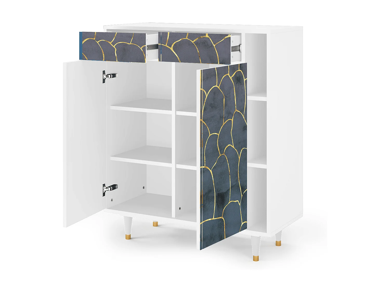 Buffet - 96х110х41 cm - BS6 - Blue Lagoon, Blanc