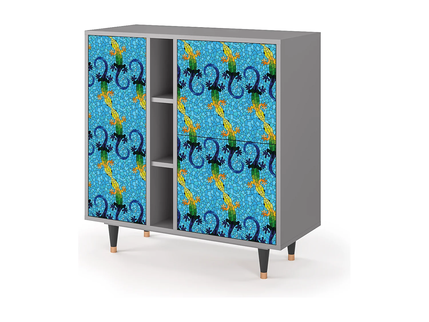 Buffet - 94х96х41 cm - BS5 - Gaudi's Lizard, Gris