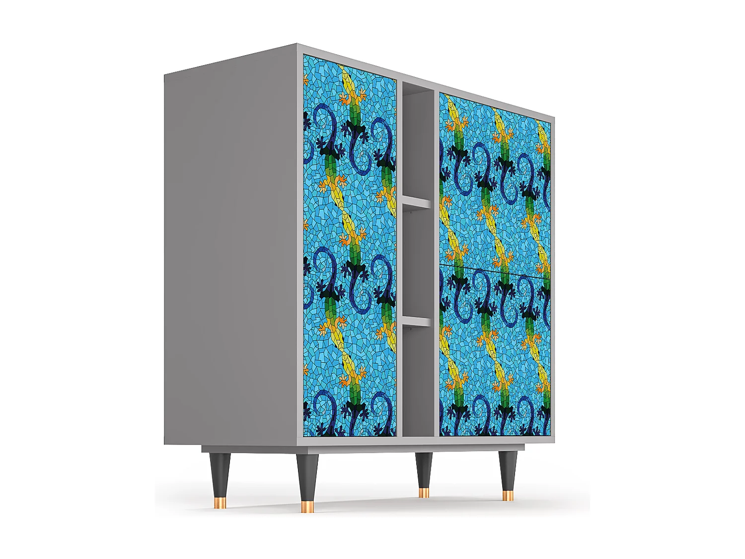 Buffet - 94х96х41 cm - BS5 - Gaudi's Lizard, Gris