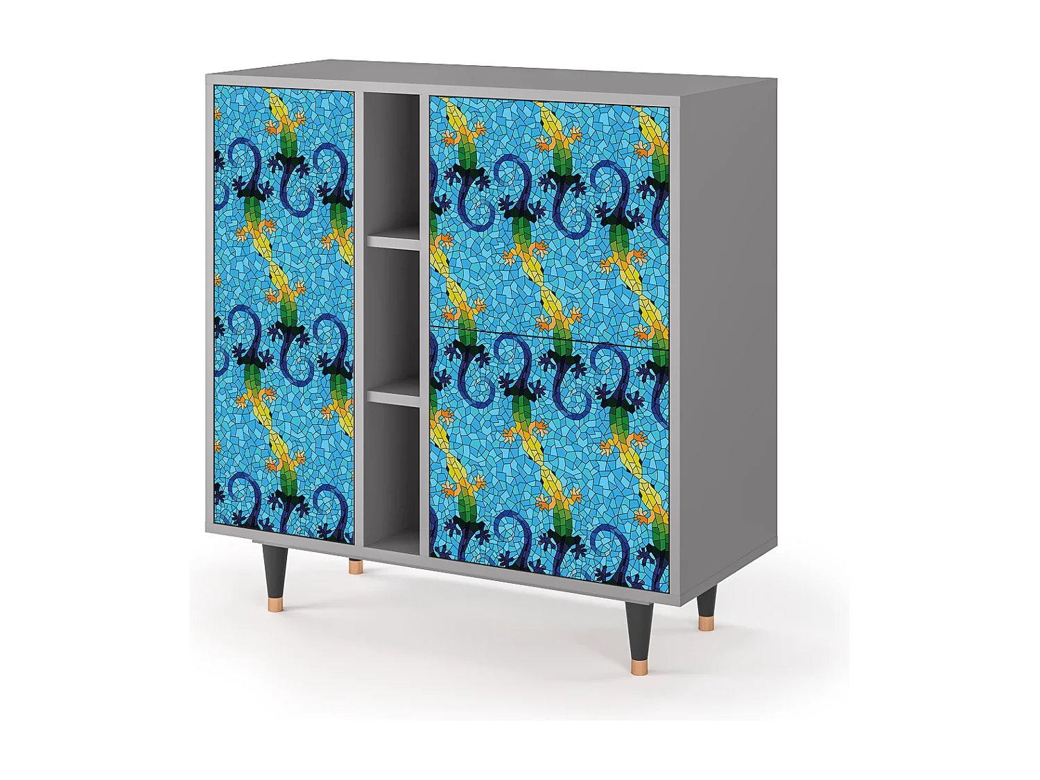 Buffet - 94х96х41 cm - BS5 - Gaudi's Lizard, Gris