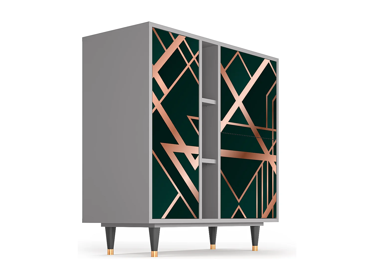 Credenza - 94х96х41 cm - BS5 - Emerald Gatsby, Grigio