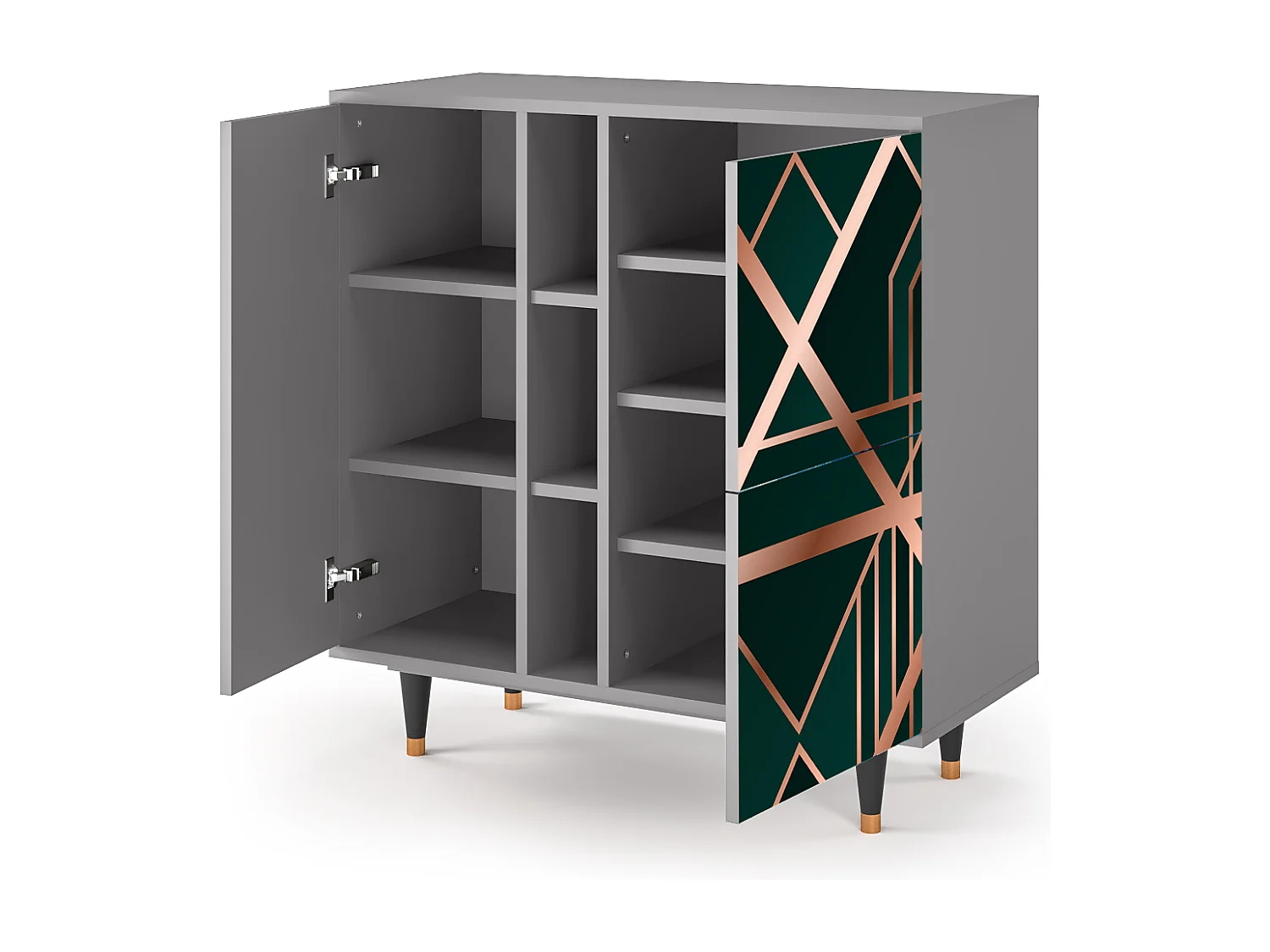 Credenza - 94х96х41 cm - BS5 - Emerald Gatsby, Grigio