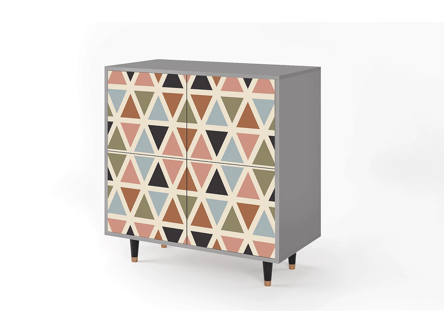 Credenza - 94x96x48 cm - BS3 - Royal Triangles, Grigio