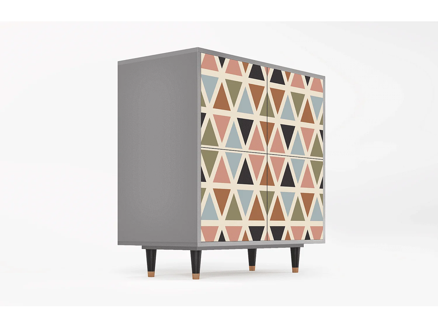 Credenza - 94x96x48 cm - BS3 - Royal Triangles, Grigio