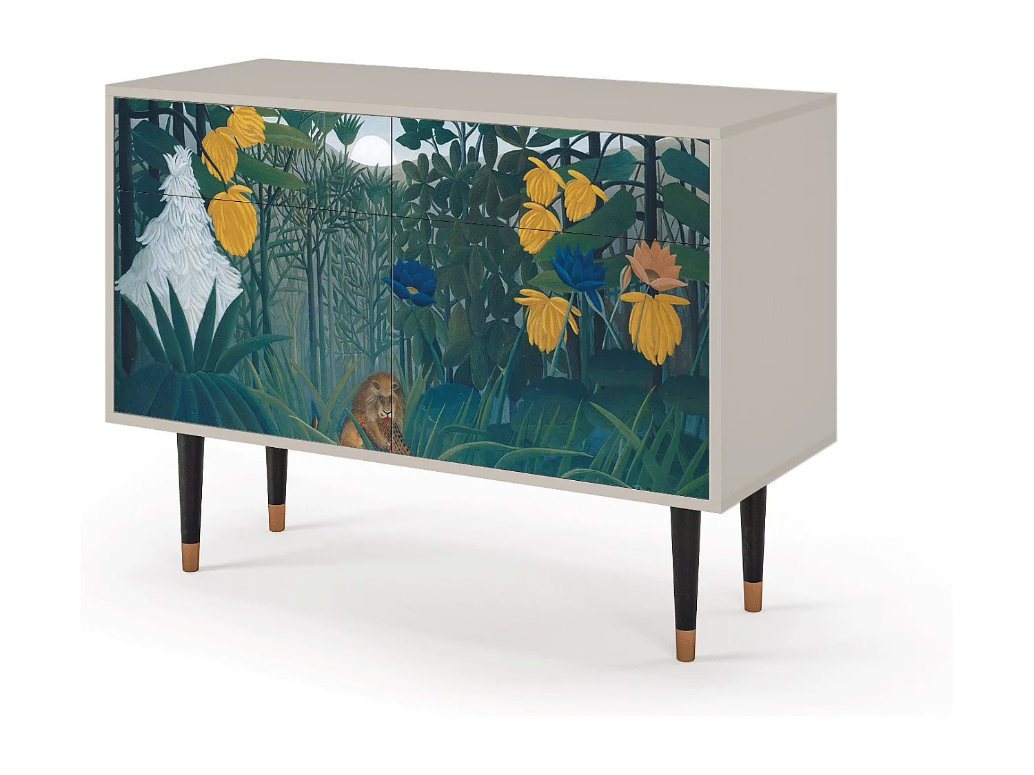 Kredens - 115x85x48 cm - BS4 - The Repast of the Lion, Piaskowy