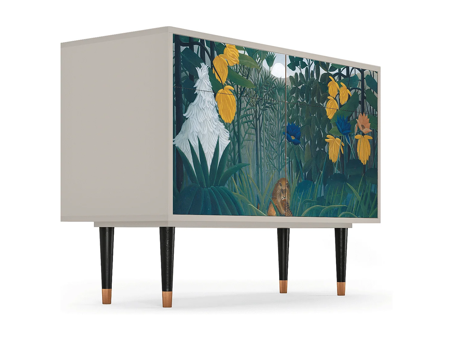 Kredens - 115x85x48 cm - BS4 - The Repast of the Lion, Piaskowy