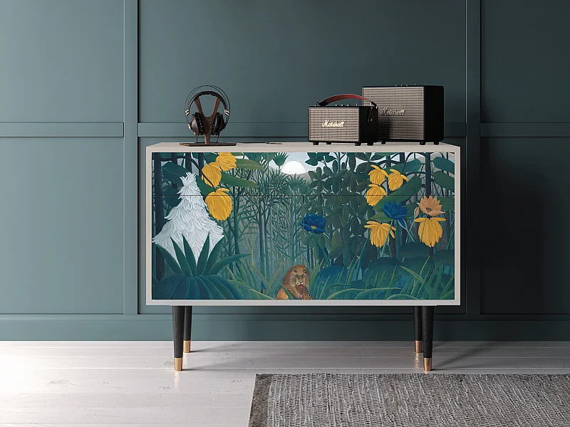 Kredens - 115x85x48 cm - BS4 - The Repast of the Lion, Piaskowy