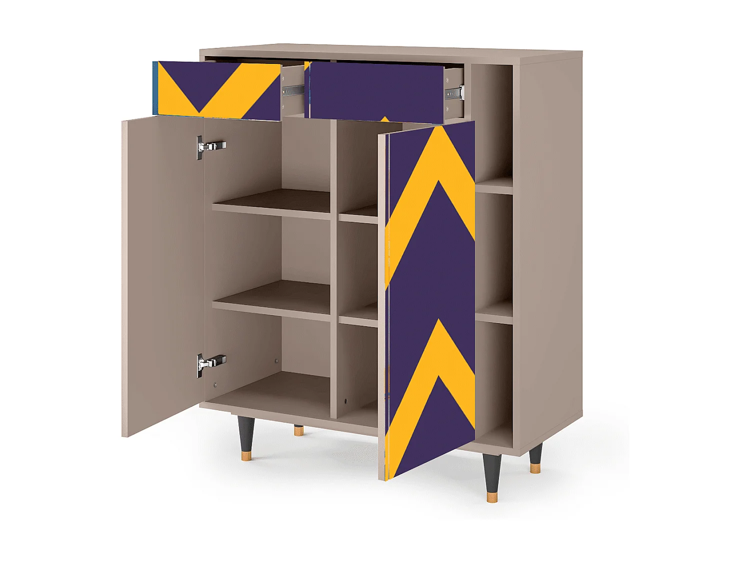 Credenza - 96х110х41 cm - BS6 - The Brightest Way, Latte