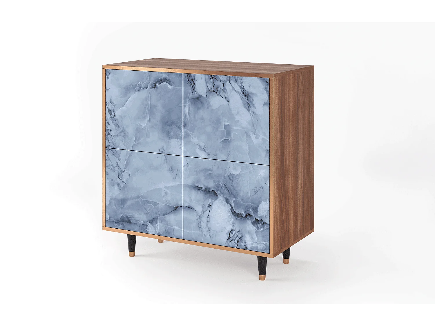 Sideboard - 94x96x48 cm - BS3 - Feather Ice, Walnuss