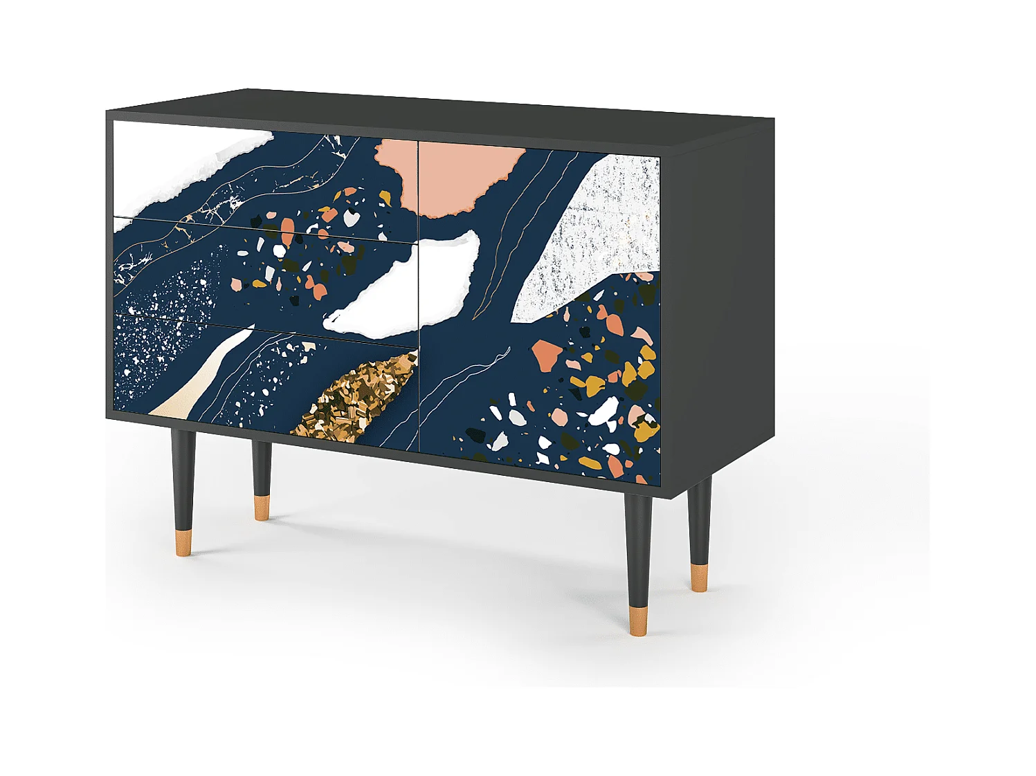 Sideboard - 115х84х41 cm - S3 - Nude Iceberg, Anthrazit