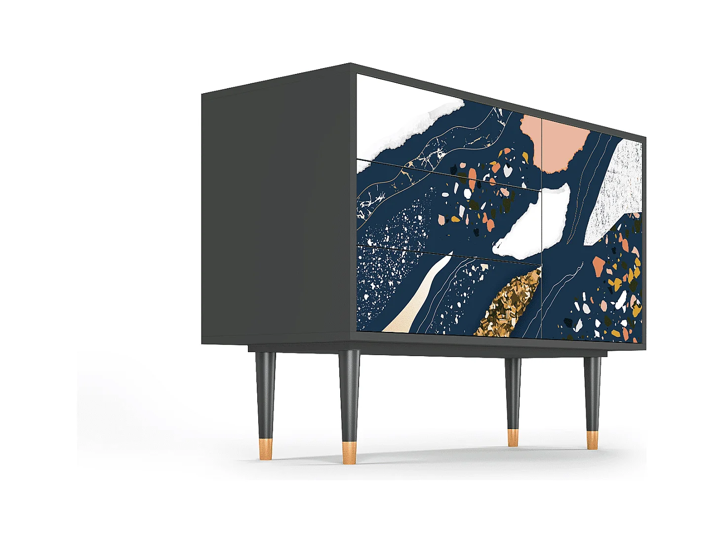Sideboard - 115х84х41 cm - S3 - Nude Iceberg, Anthrazit