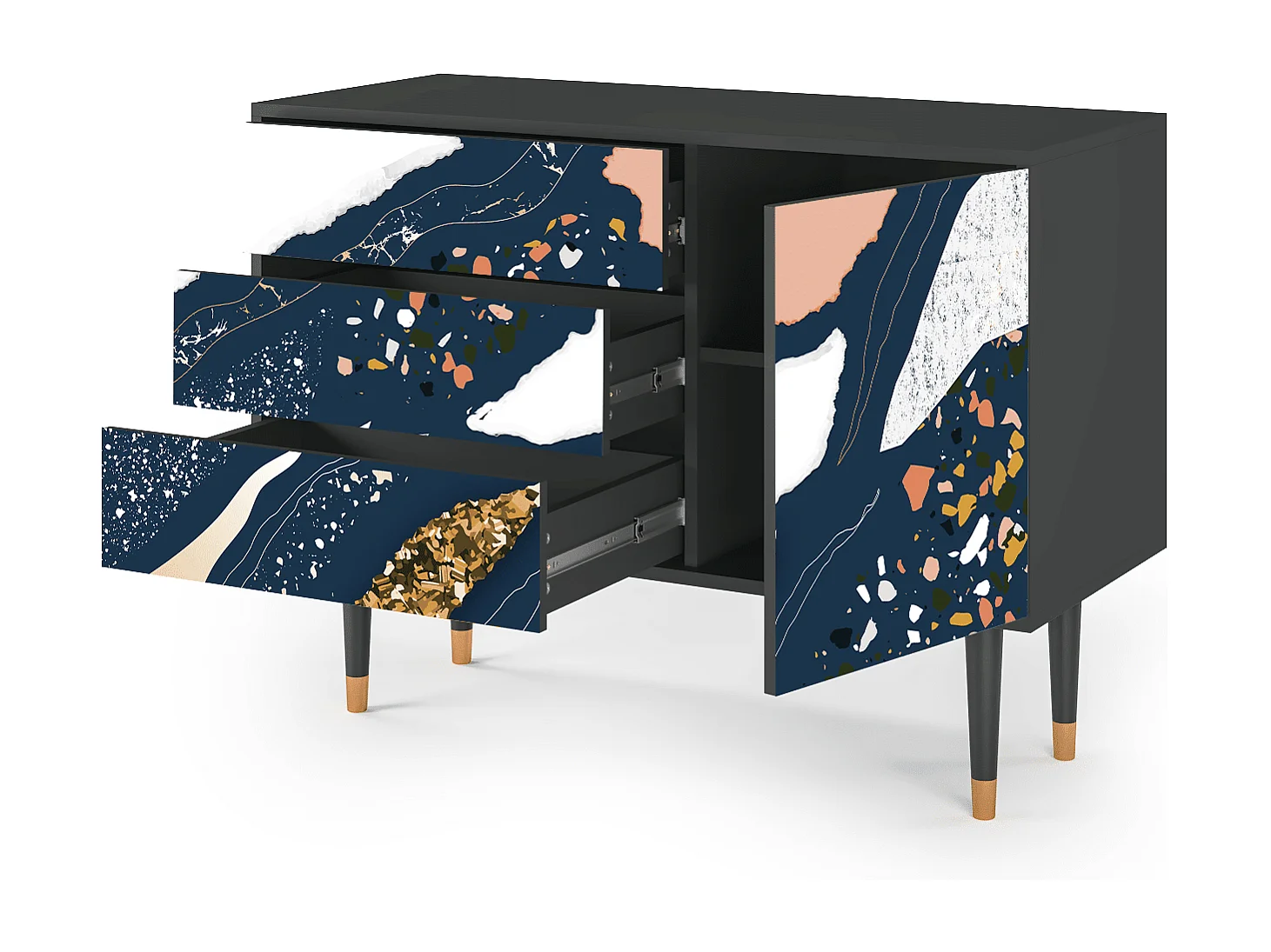 Buffet - 115х84х41 cm - S3 - Nude Iceberg, Anthracite