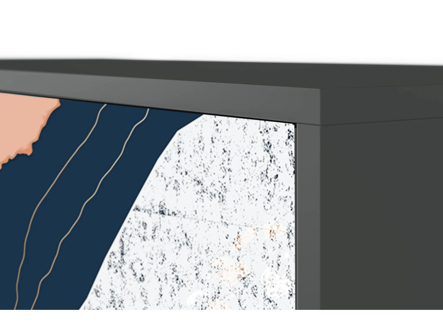 Dressoir - 115х84х41 cm - S3 - Nude Iceberg, Antraciet