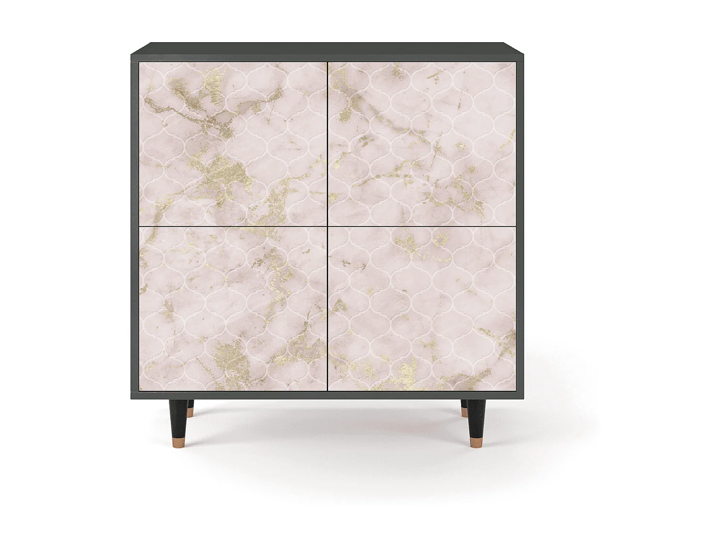 Sideboard - 94x96x48 cm - BS3 - Dirty Roses, Anthrazit