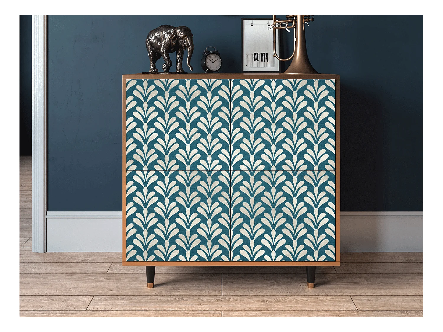 Credenza - 94x96x48 cm - BS3 - Milky Tears, Noce