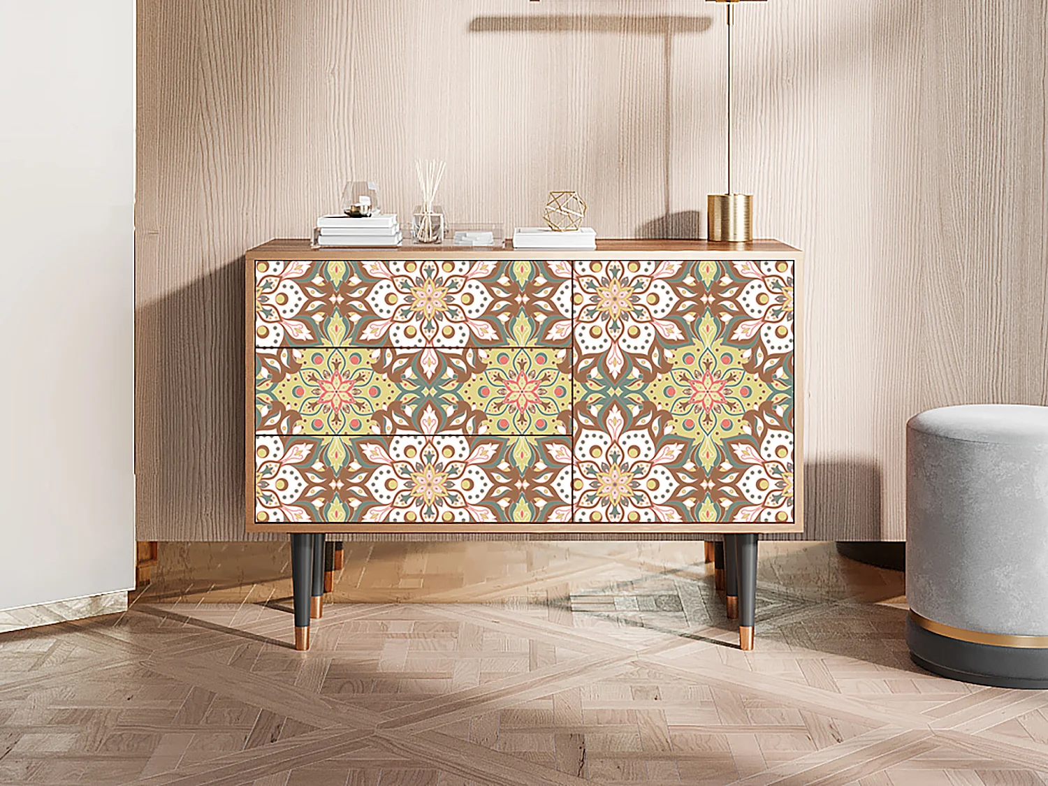 Credenza - 115х84х41 cm - S3 - Chinese Tea, Noce