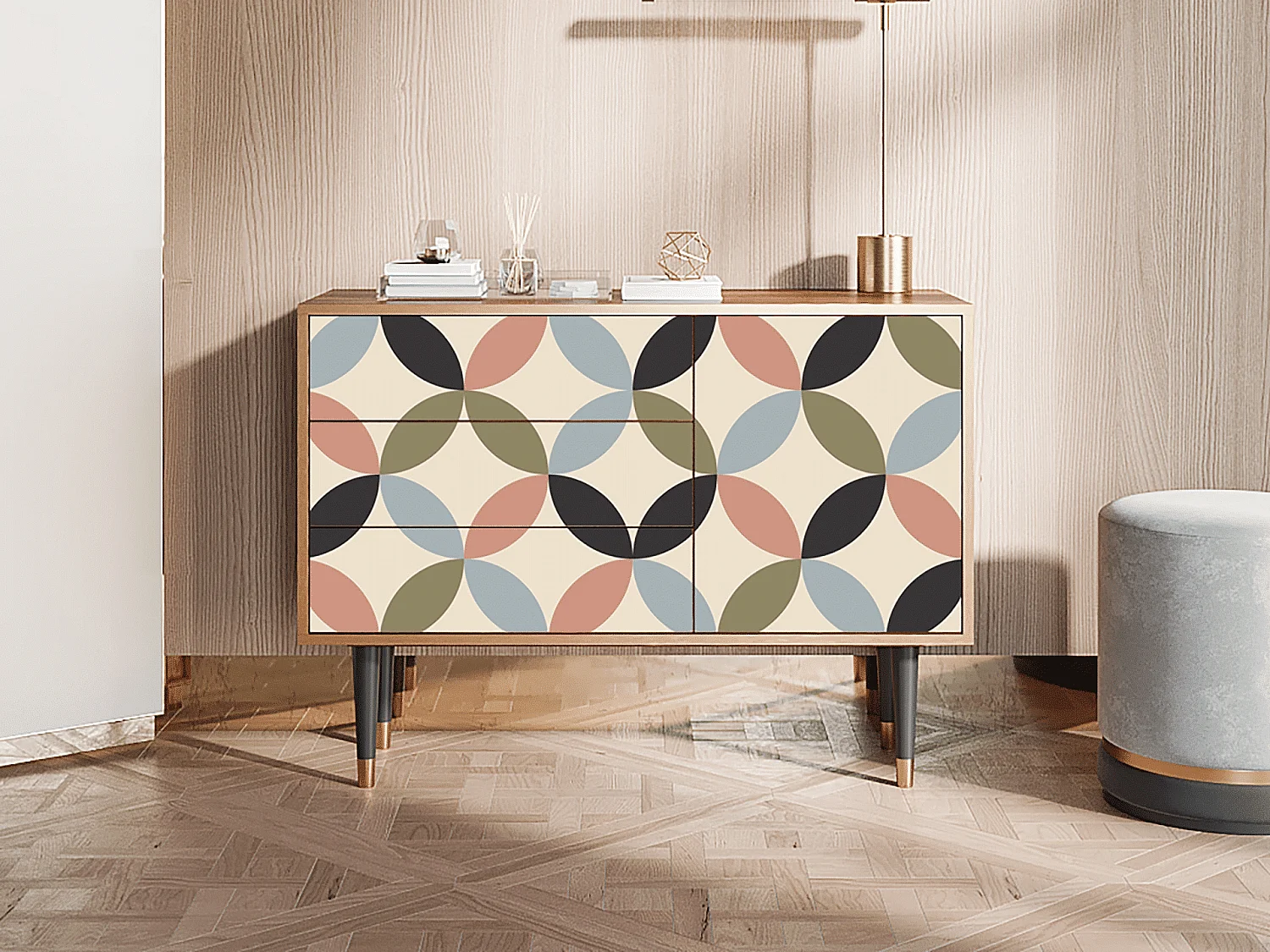 Buffet - 115х84х41 cm - S3 - Butterfly Effect, Noyer