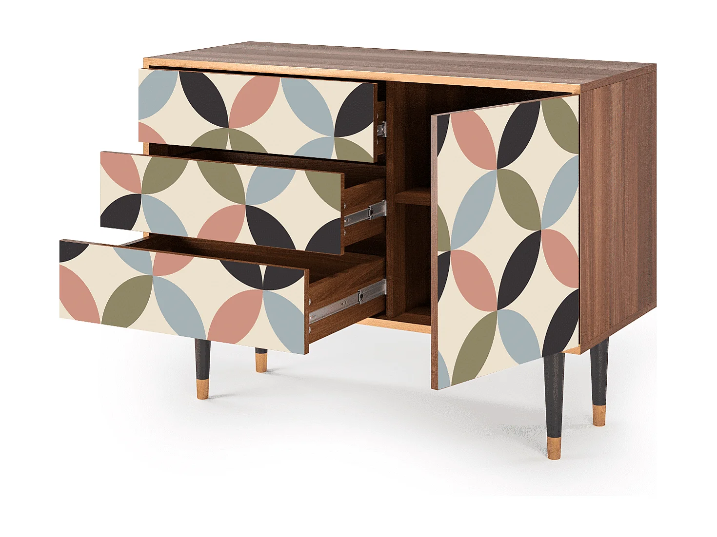 Buffet - 115х84х41 cm - S3 - Butterfly Effect, Noyer