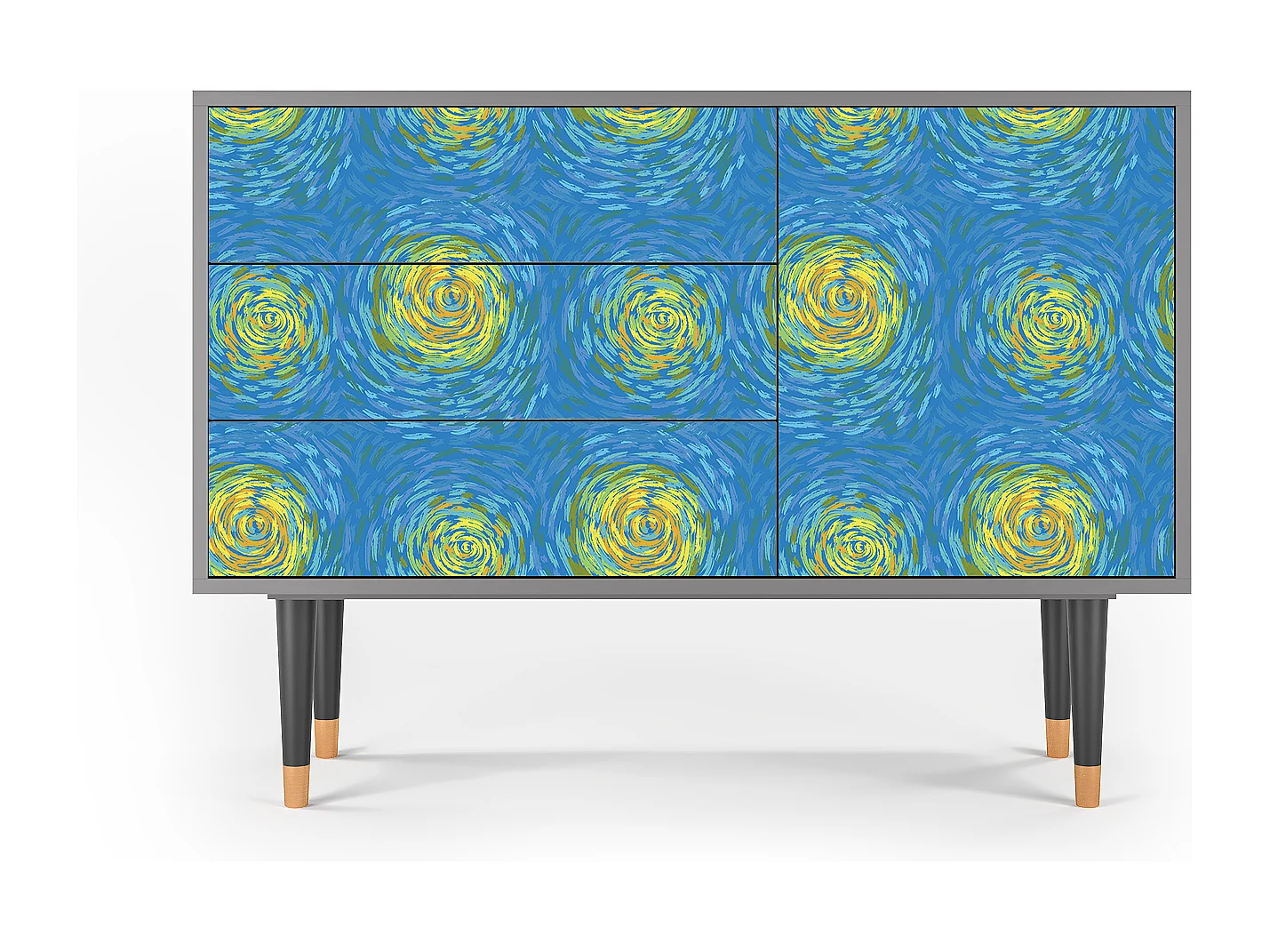 Buffet - 115х84х41 cm - S3 - Van Gogh Lights, Gris