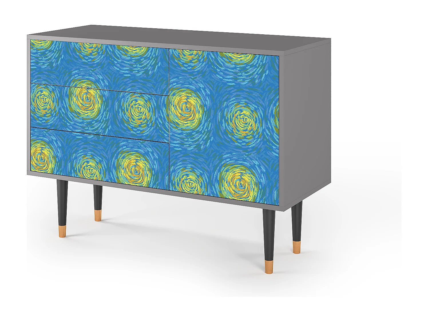 Buffet - 115х84х41 cm - S3 - Van Gogh Lights, Gris