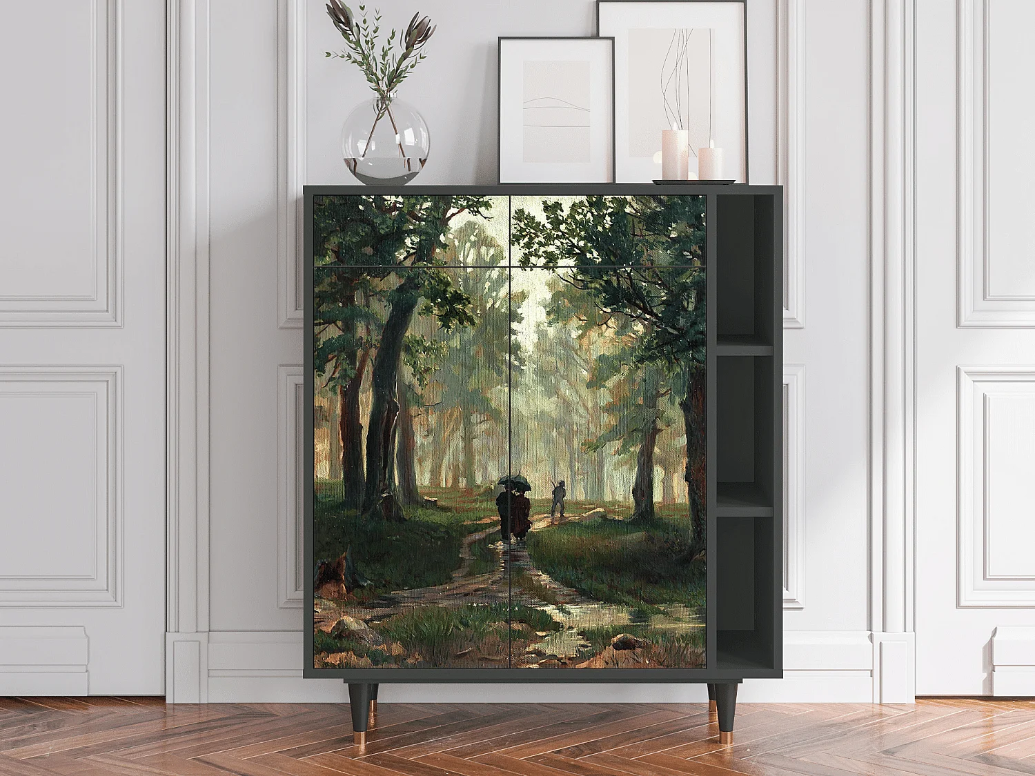 Buffet - 96х110х41 cm - BS6 -  Rain in the Oak Forest, Anthracite