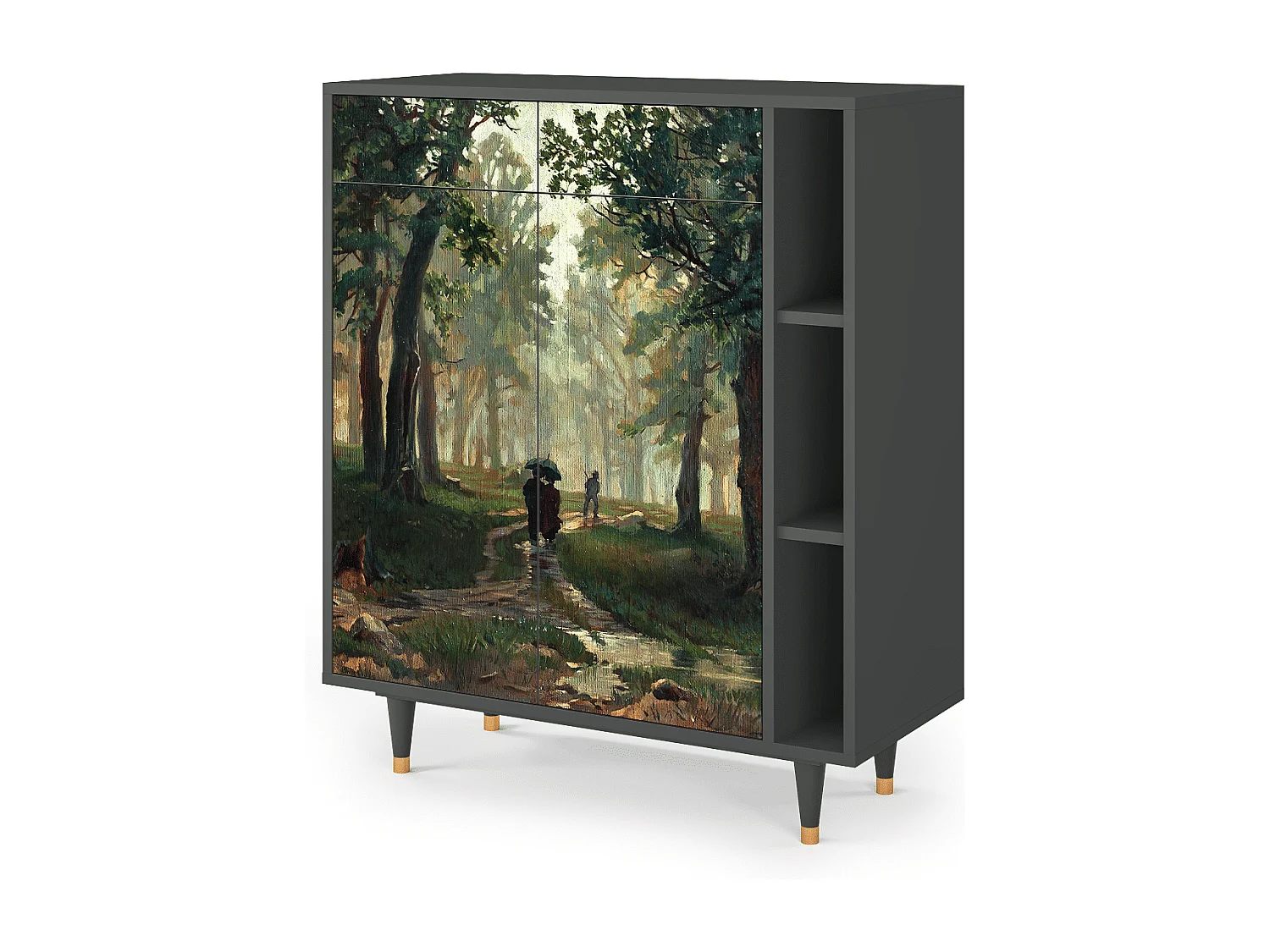 Buffet - 96х110х41 cm - BS6 -  Rain in the Oak Forest, Anthracite